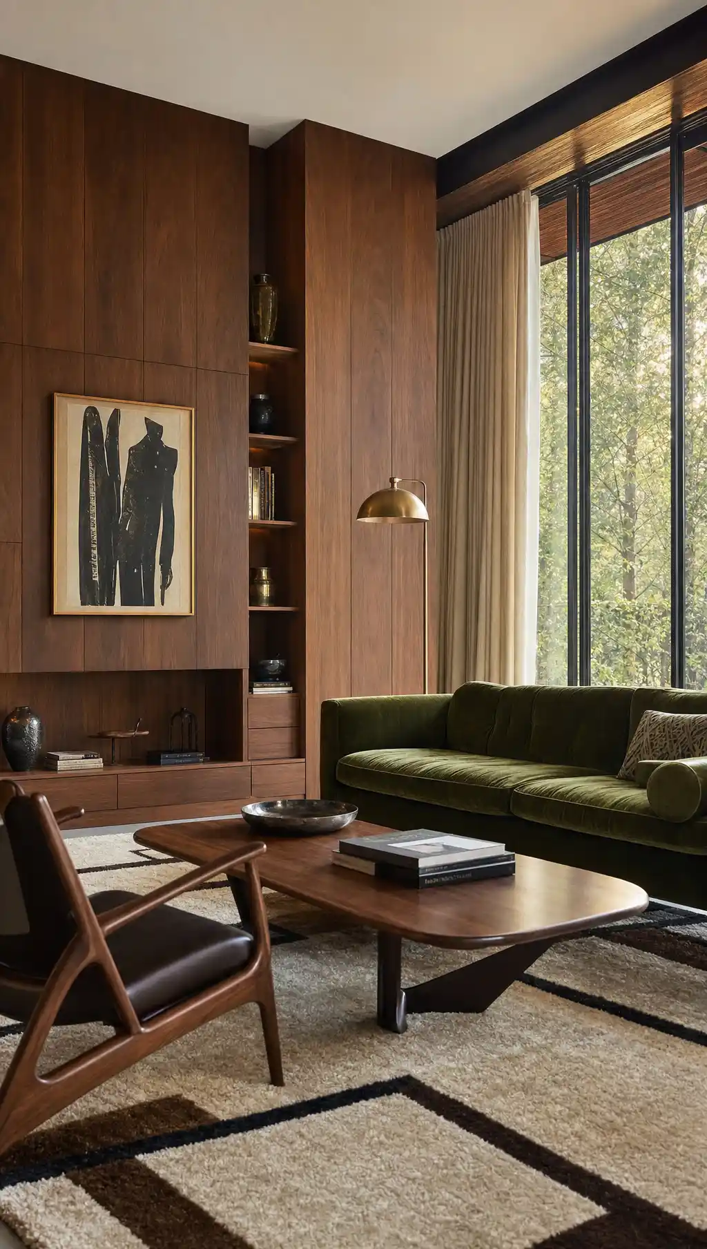 Green Velvet Sofa Living Room Ideas 7