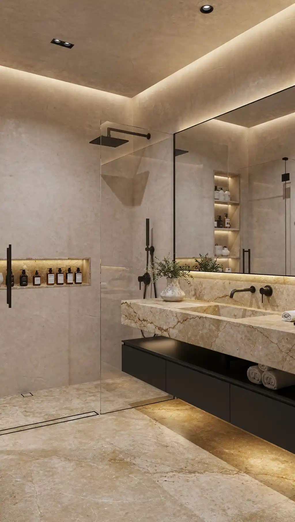 Luxury Dark Bathroom Design Ideas 10