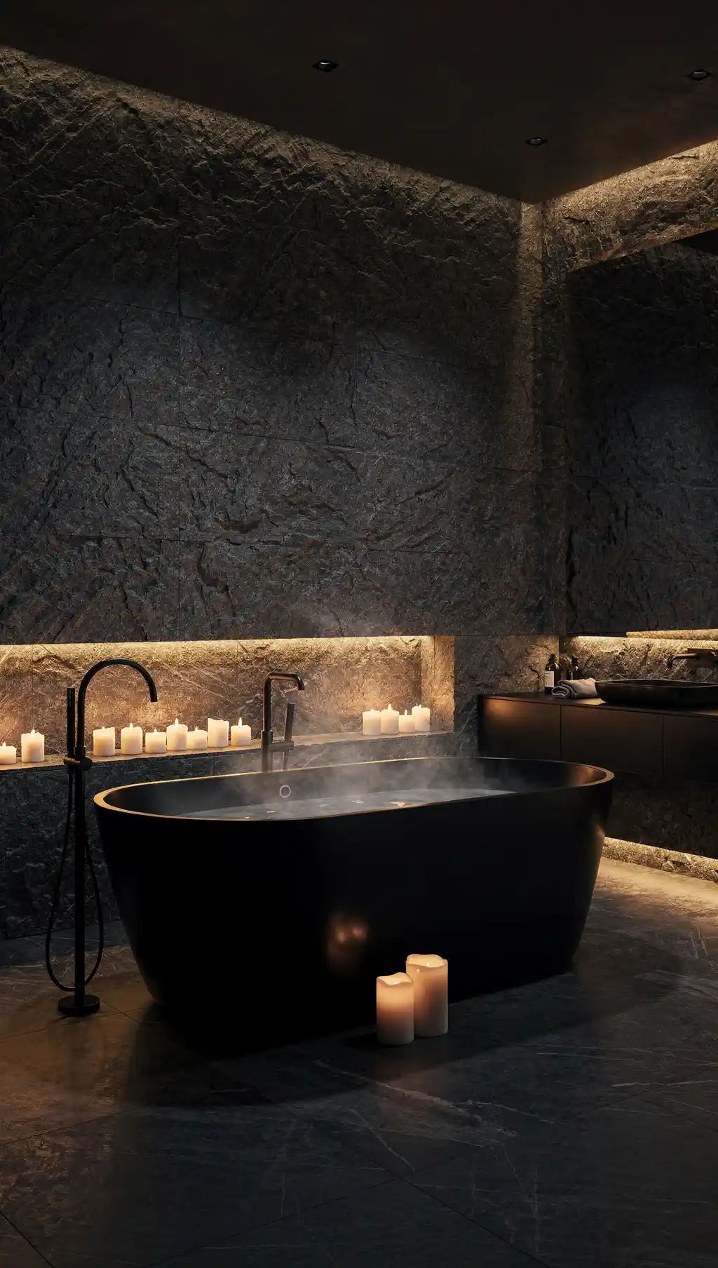 Luxury Dark Bathroom Design Ideas 11