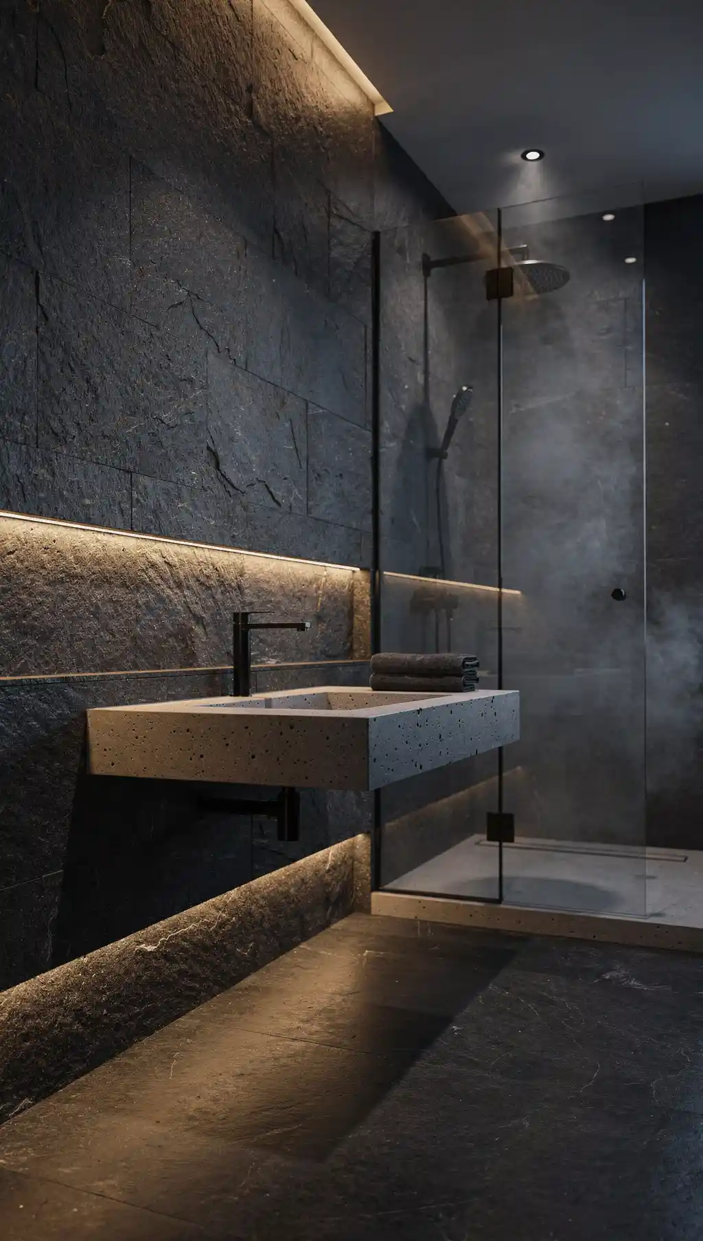 Luxury Dark Bathroom Design Ideas 3