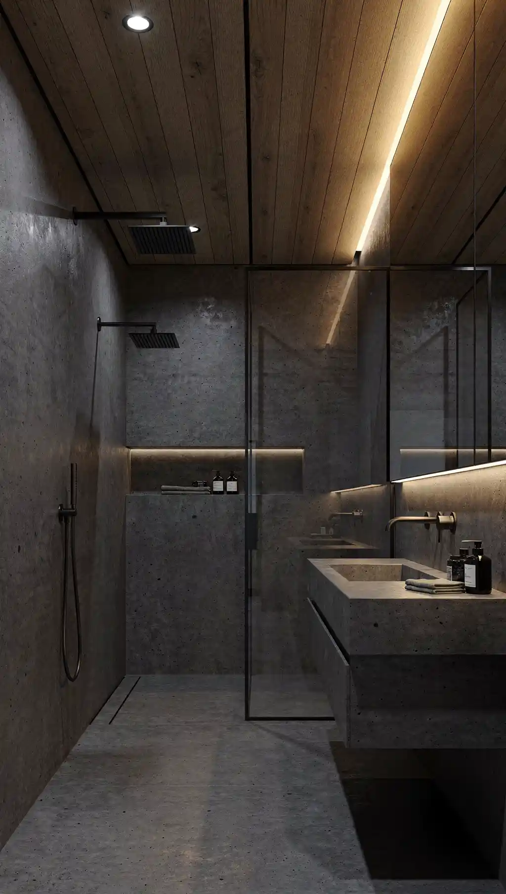 Luxury Dark Bathroom Design Ideas 7