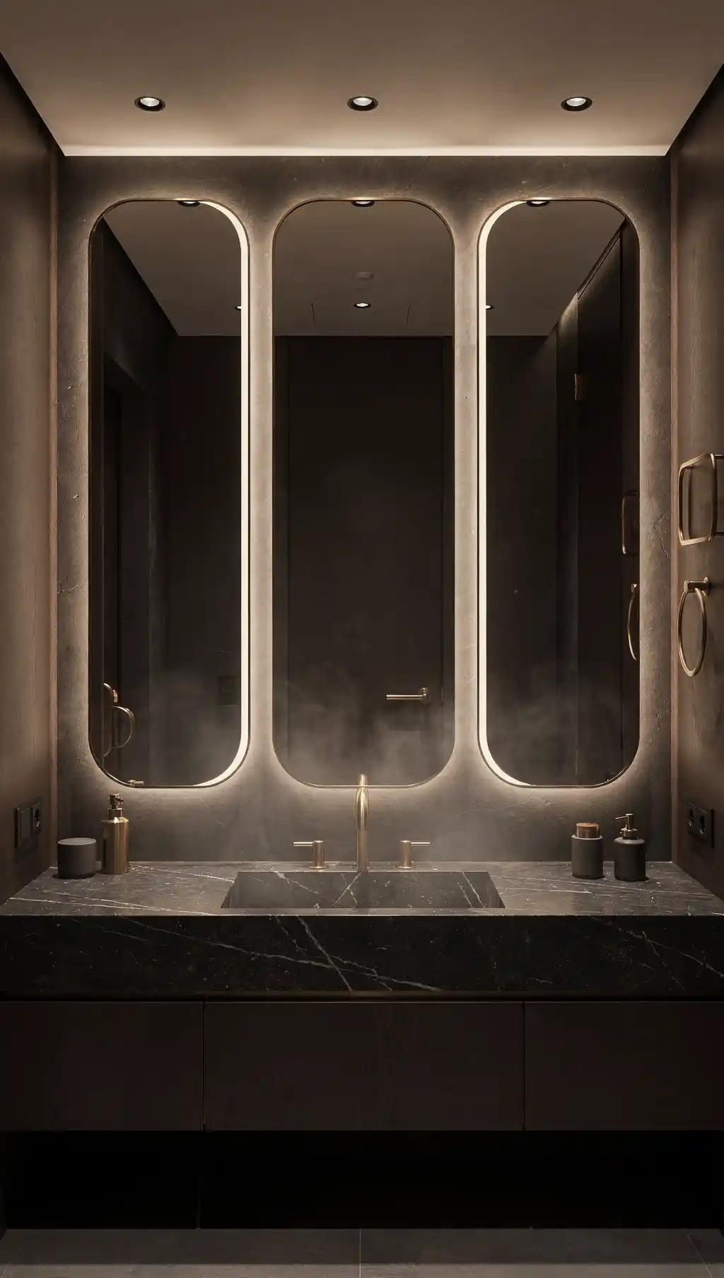 Luxury Dark Bathroom Design Ideas 9