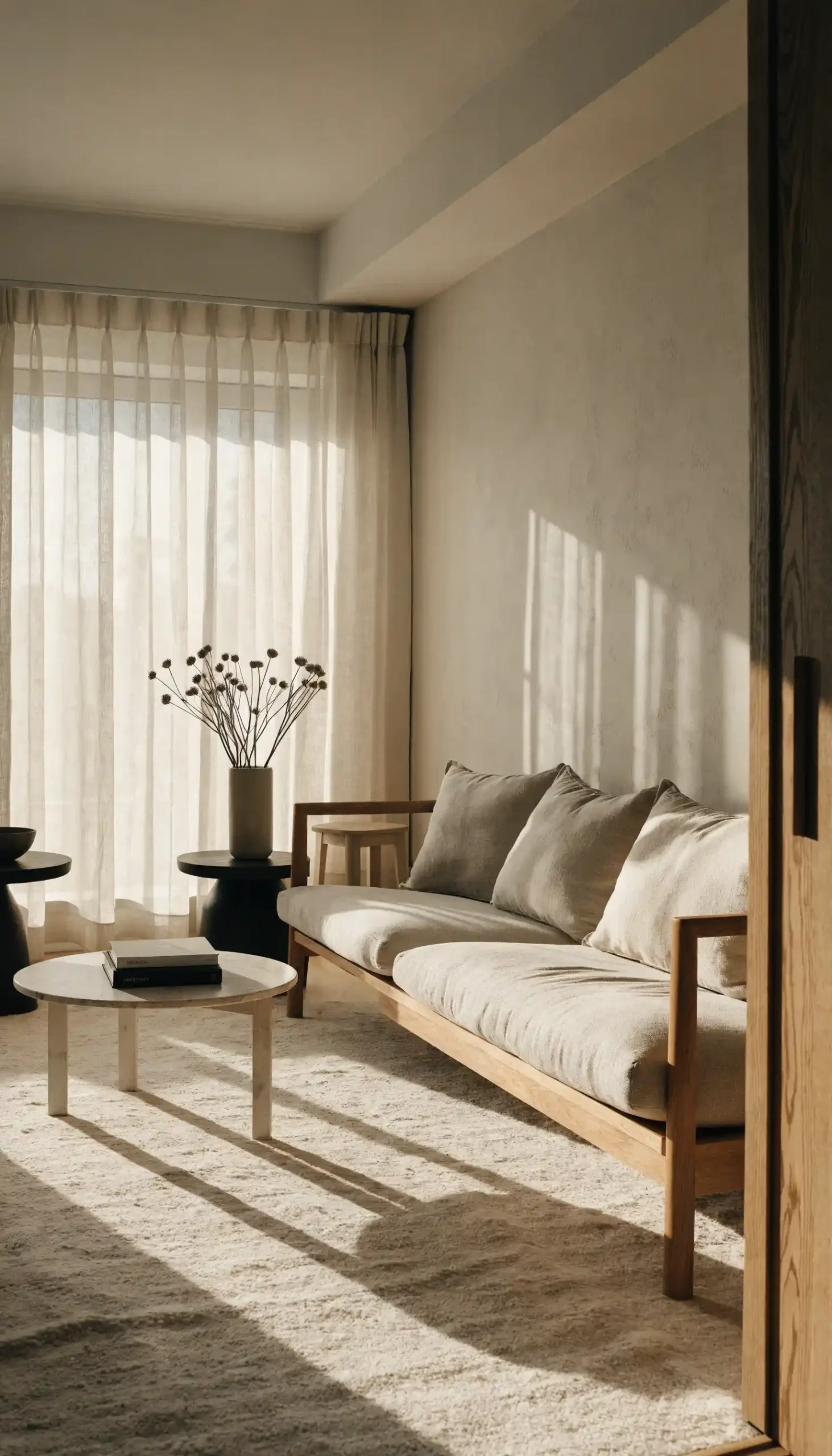 Modern Japandi Living Room Ideas 1