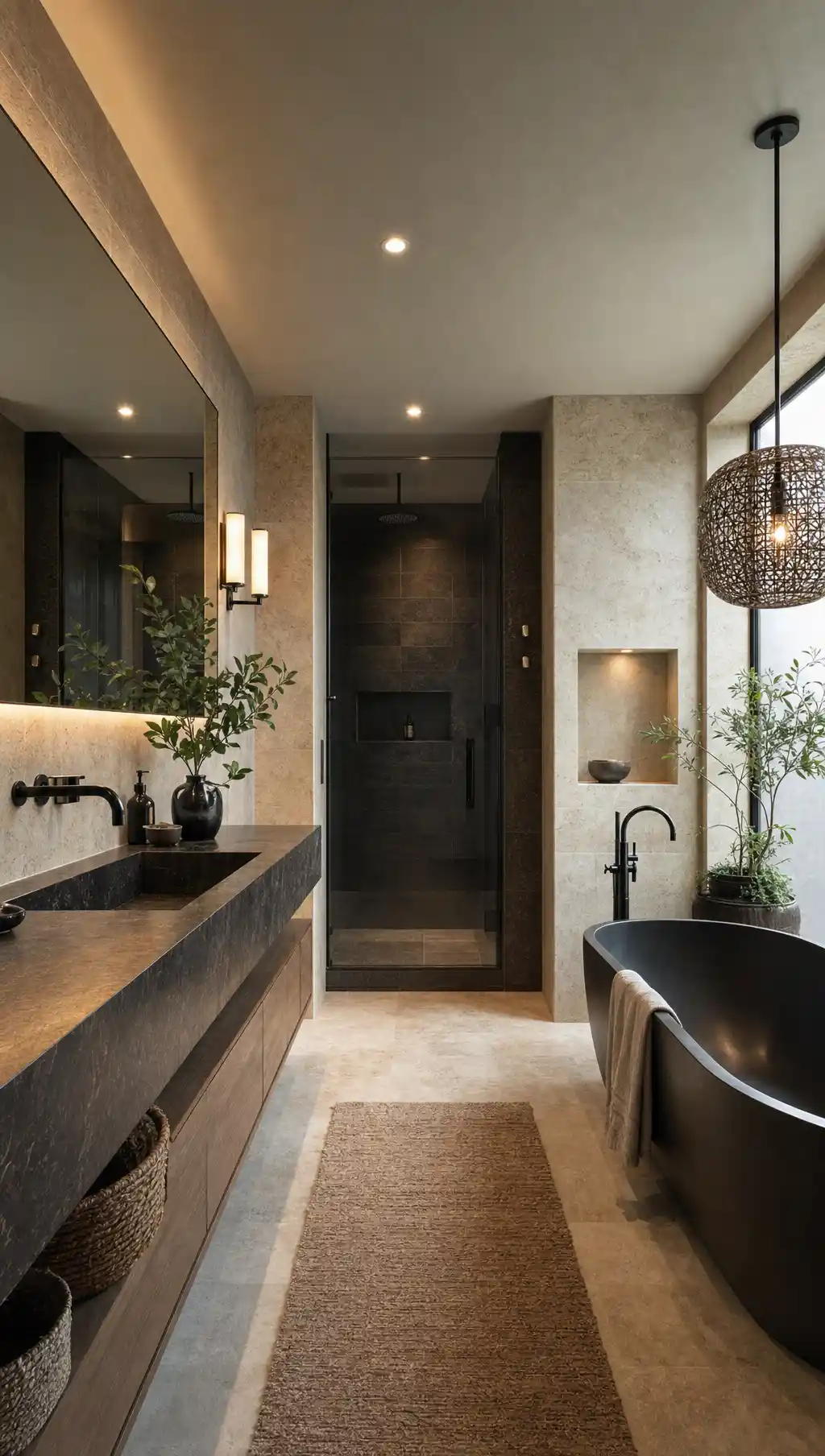 dark modern bathroom 4
