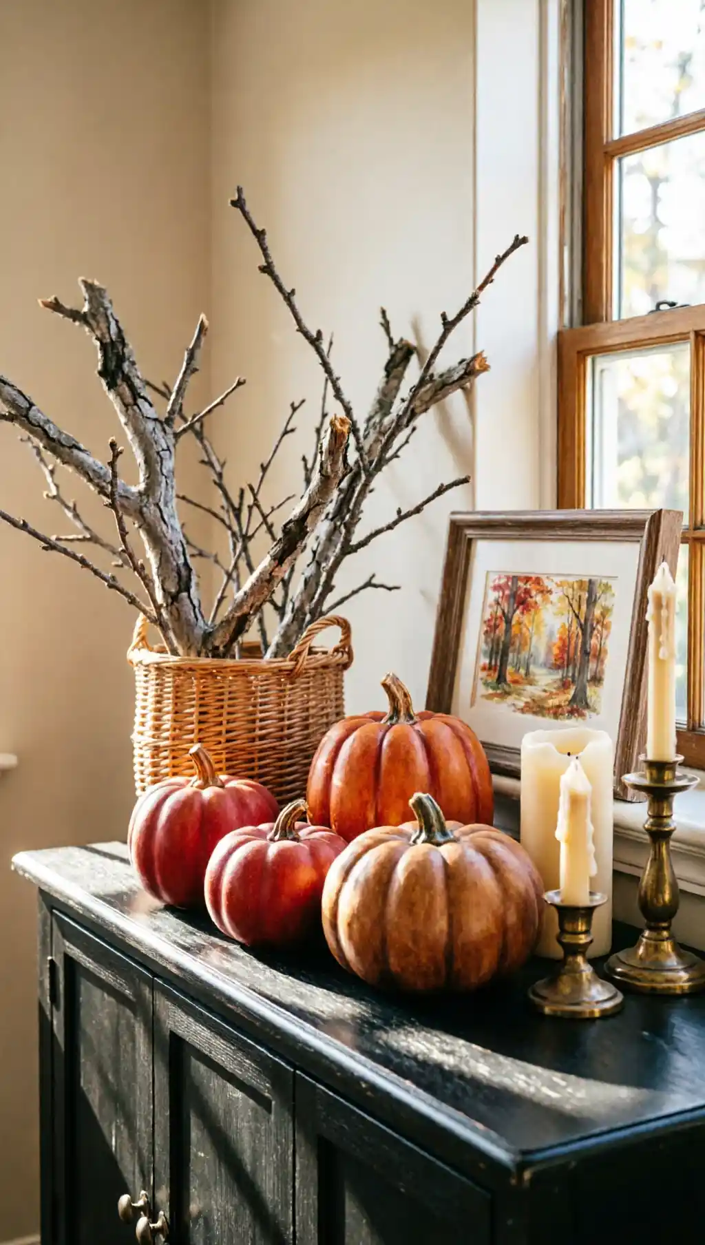 Black Console Table Decor 6