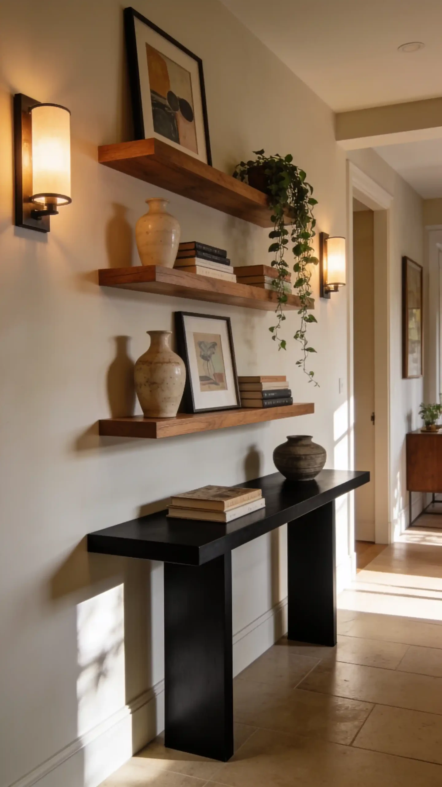 Black Console Table Decor 7