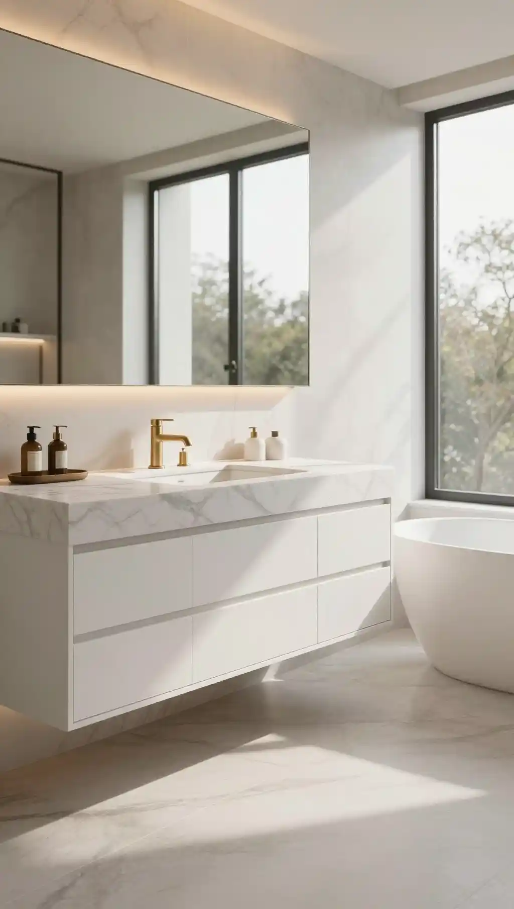 Floating Vanity Bathroom 1